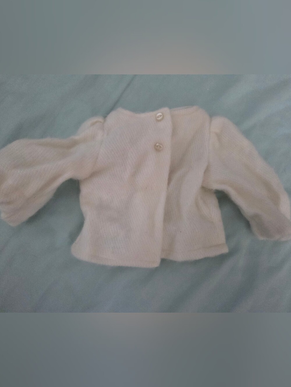 American Girl Doll Sweater 18" Doll Seamstress Made Fuzzy